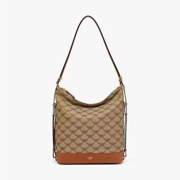 MCM Large Himmel Hobo Bag in Lauretos Jacquard - Picture 1 of 6